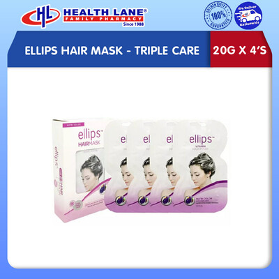 ELLIPS HAIR MASK- TRIPLE CARE (20Gx4'S)